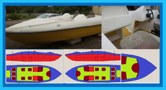 10 Seater Fiberglass Speed Boat