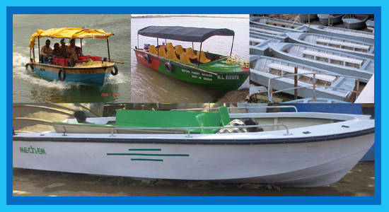 8-10 Seater FRP Boat